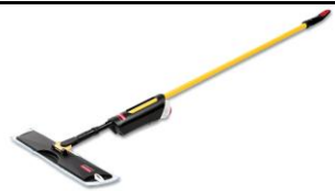 Pulse Microfiber Light Commercial Spray Mop System, Black Model RUB-3486108