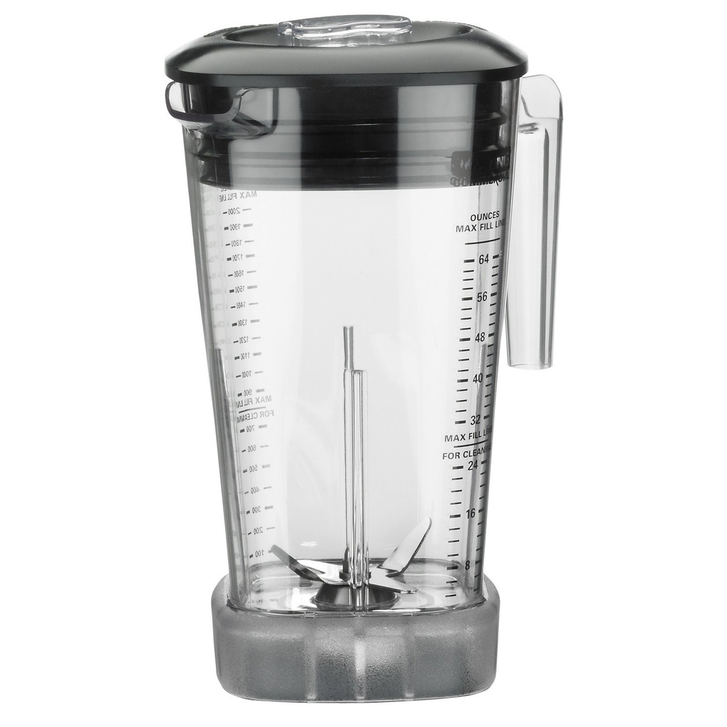 Waring CAC95I The Raptor 64 oz. Clear Copolyester Blender Jar for Commercial Blenders