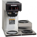 BUNN O MATIC-13300.0057 VP17A-3 Low Profile Pourover Coffee Brewer with 3 Warmers