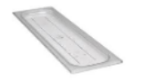 FOOD PAN COVER HALF SIZE LONG FLAT, CLEAR Model CAM-20LPCWC135