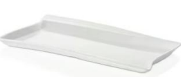 Cream White Rectangular Plate Model KUL-10653WHITE