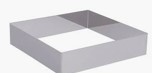  ST. STEEL SQUARE RING Model DEB-3906.28