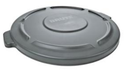 BRUTE Heavy-Duty Round Waste/Utility Container Model RUB-FG265400GRAY