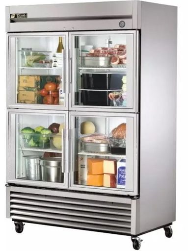 [TRUE-1030] TRUE-T-49G LD DOUBLE GLASS DOOR UPRIGHT REFRIGERATOR