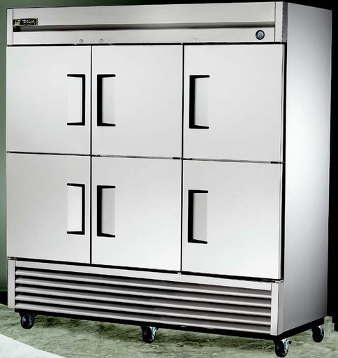 [TRUE-1031] TRUE- T-72-6 upright refrigerator with 6 half swing doors