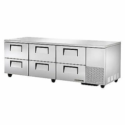[TRUE-1012] TUC-93D-6 208 RCU BP Undercounter Refrigerator 6 Drawers