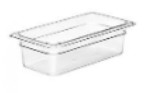[CAMBRO-1086] CAMWEAR CLEAR POLYCARBONATE THIRD SIZE FOOD PAN Model CAM-34CW