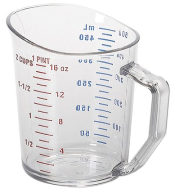 [CAMBRO-1104] LIQUID MEASURING CUP Model CAM-50MCCW135