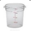[CAMBRO-1212] CAM-RFSCW4135 حاوية تخزين مع مقياس  موديل 
