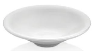 [KUL-1055] Thermoset White Hummus Bow Model KUL-2517WHITE