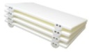Package 4 Polyethylene cutting boards, with non -slip standings Model EUROCEPPI-CF4TP40302SF