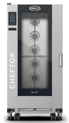 [UNOX-1008] اونوكس فرن كومبي بلس XEVL-2021-YPRS Cheftop بسعة 20 صينية Gn 2/1