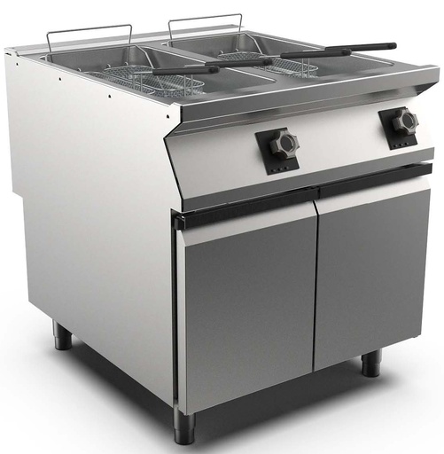 [COBALT-1135] COBALT-FR98E22A Twin pan electric fryer 22+22 liters 400/3N/60